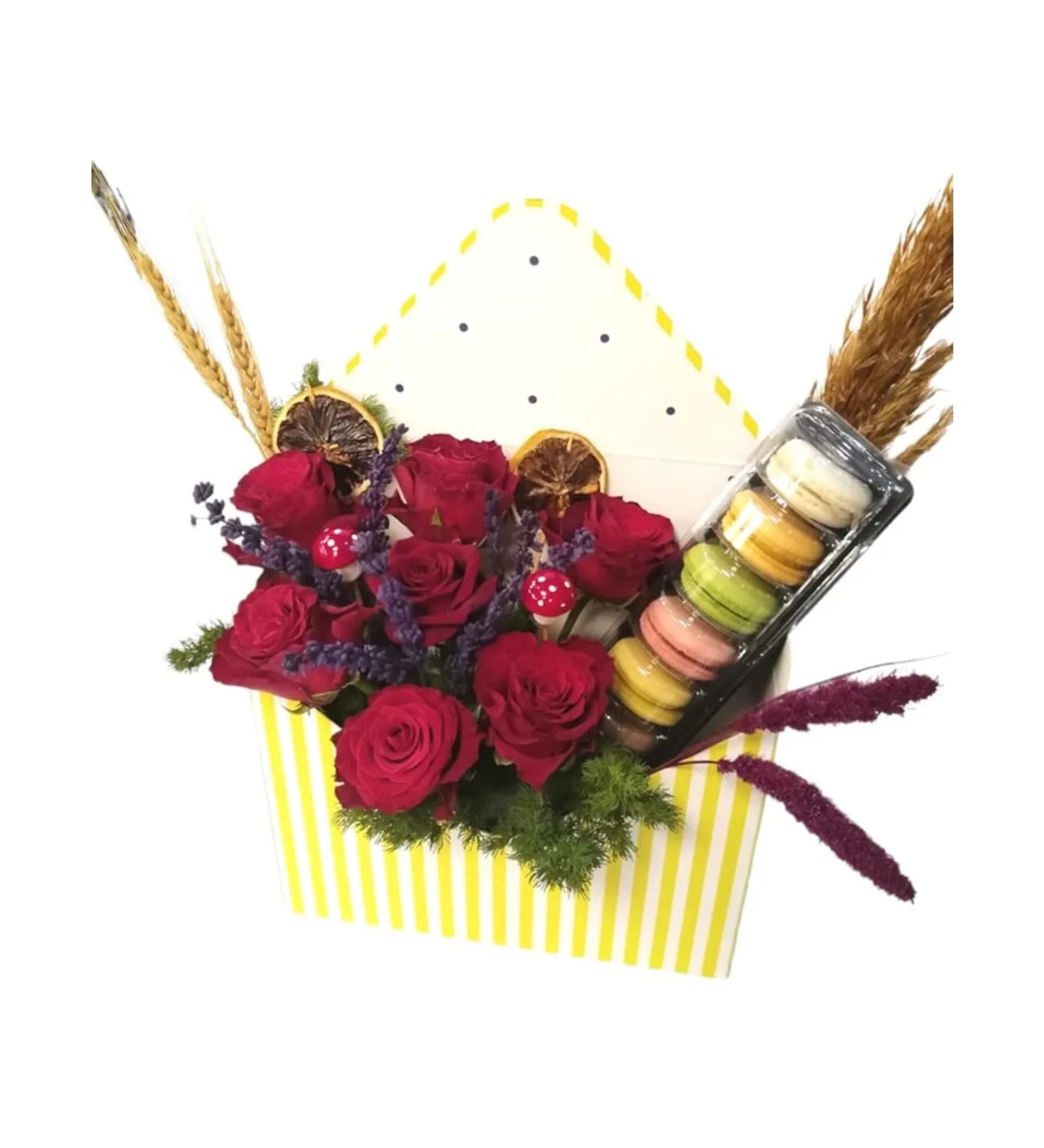 Zarf Serisi Gül ve Tatlılık Happy Yellow Love