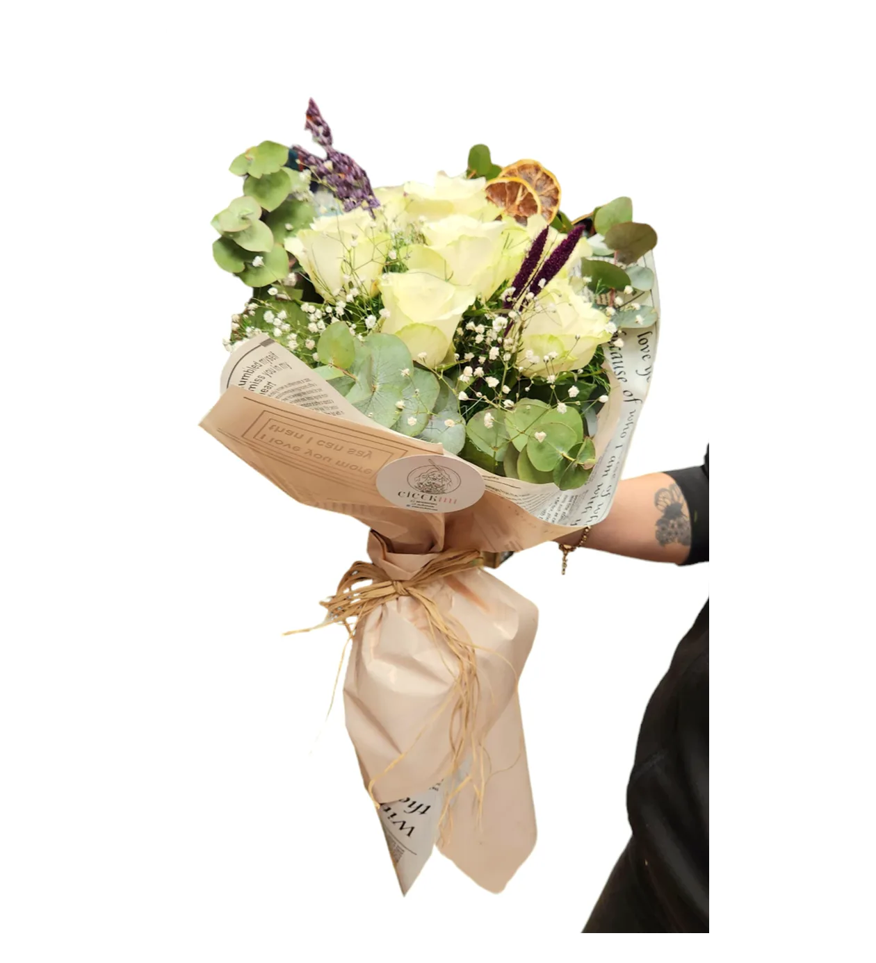 Easy Soft Natural 7 Beyaz Gül Buketi