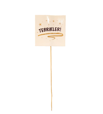 Tebrikler Çubuk Kare Kart
